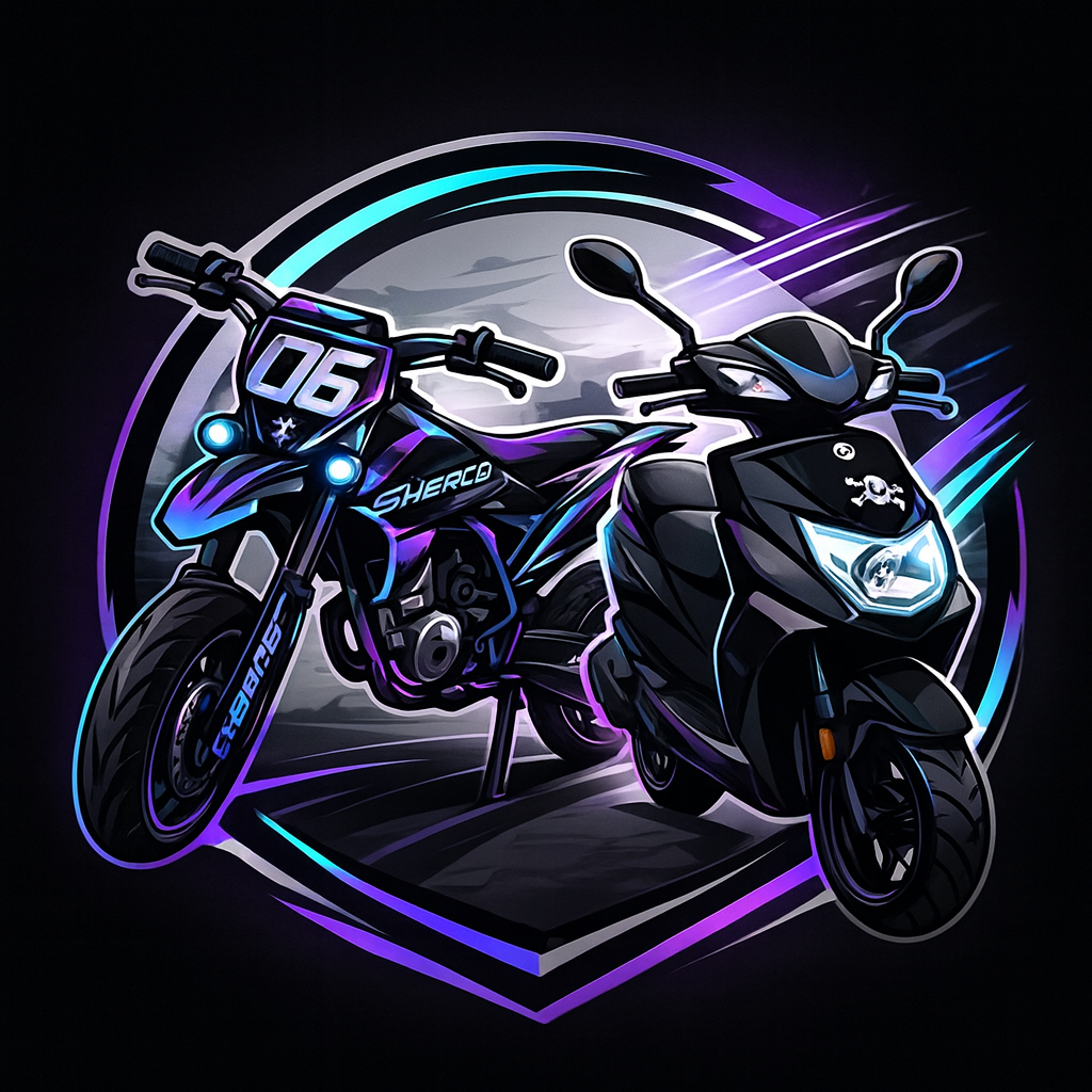 Stickers Édition Limitée – Logo Galaxy Duo de Motos